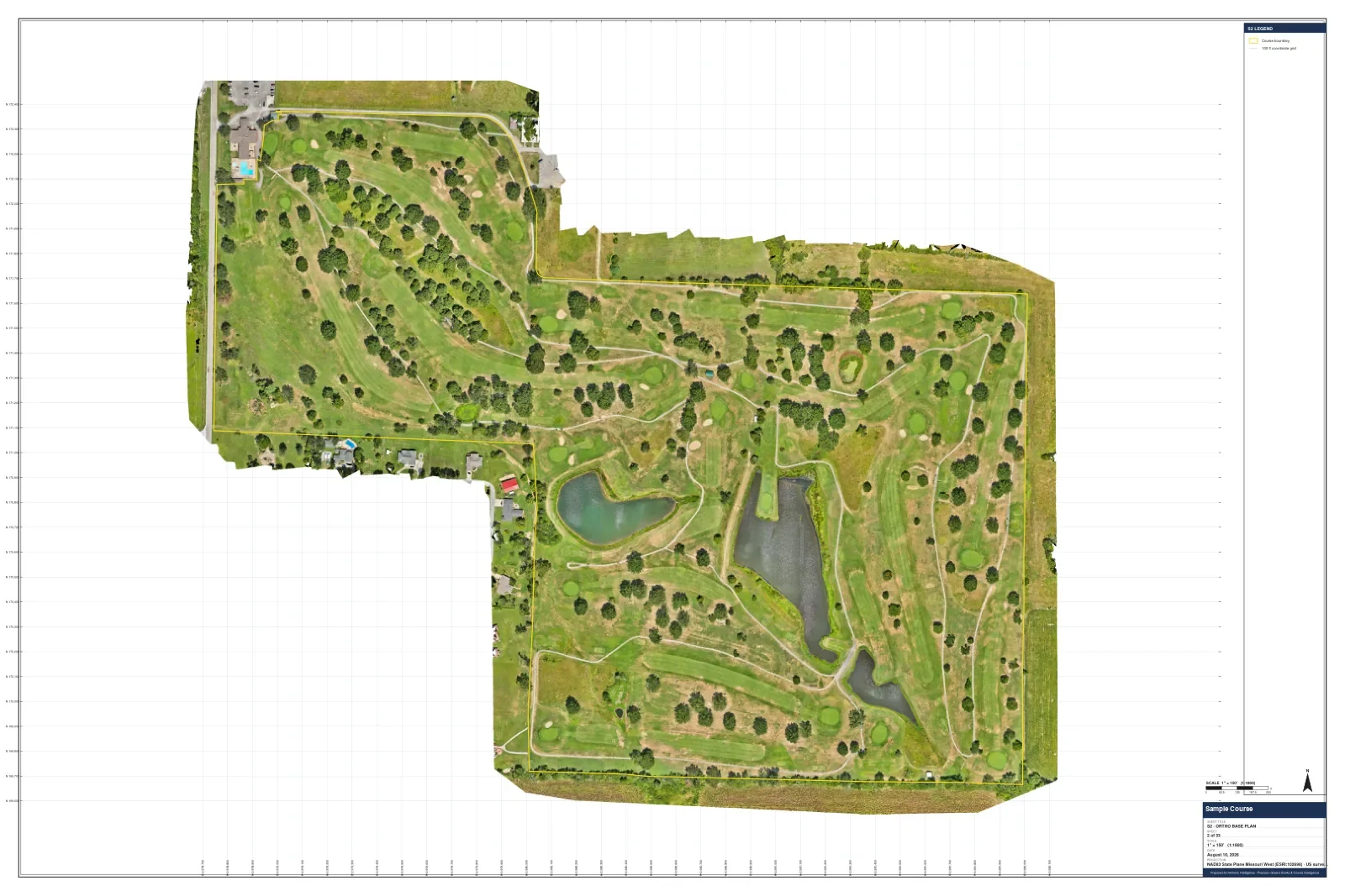 Aerial map sheet